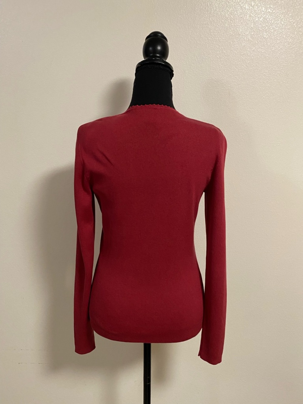 Ann Taylor Cardigan Set Women's Size XS Red Knit Cardigan & Tank Set Silk Blend - Picture 10 of 16